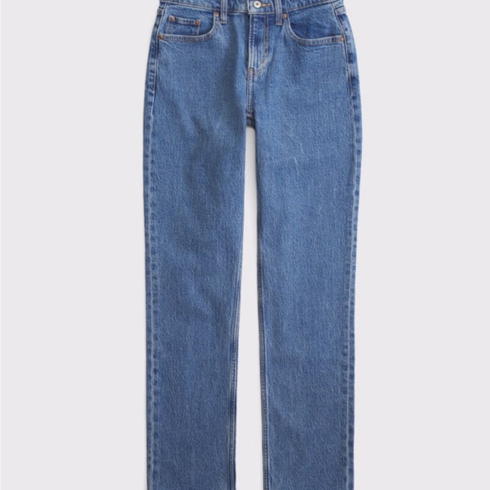 Abercrombie and Fitch 90s Midrise straight Jean, medium, 25 long NWT